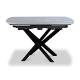 Falcon 120 180cm Ext Dining Table Grey Matt from Roseland Furniture