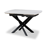 Falcon 120 180cm Ext Dining Table Grey Gloss from Roseland Furniture