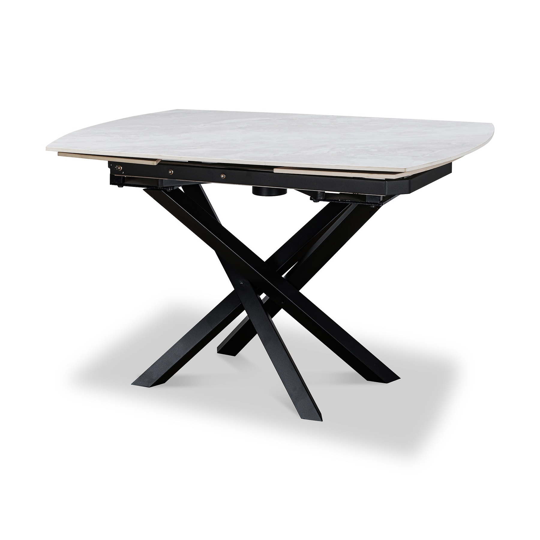 Falcon 120 180cm Ext Dining Table Grey Gloss from Roseland Furniture
