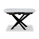 Falcon 120 180cm Ext Dining Table Grey Gloss from Roseland Furniture