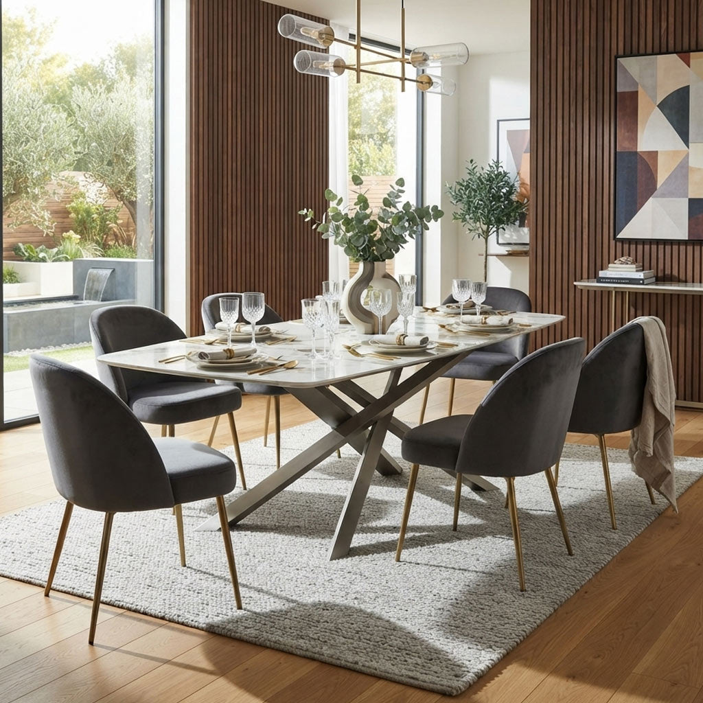 Stamford Ceramic Dining Table from Roseland Furniture