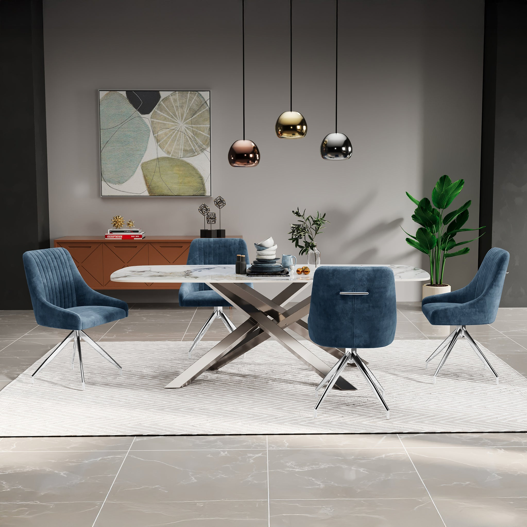 Stamford Ceramic Dining Table from Roseland Furniture