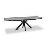 Spencer Ext Ceramic Dining Table Grey Matt from Roseland Furniture