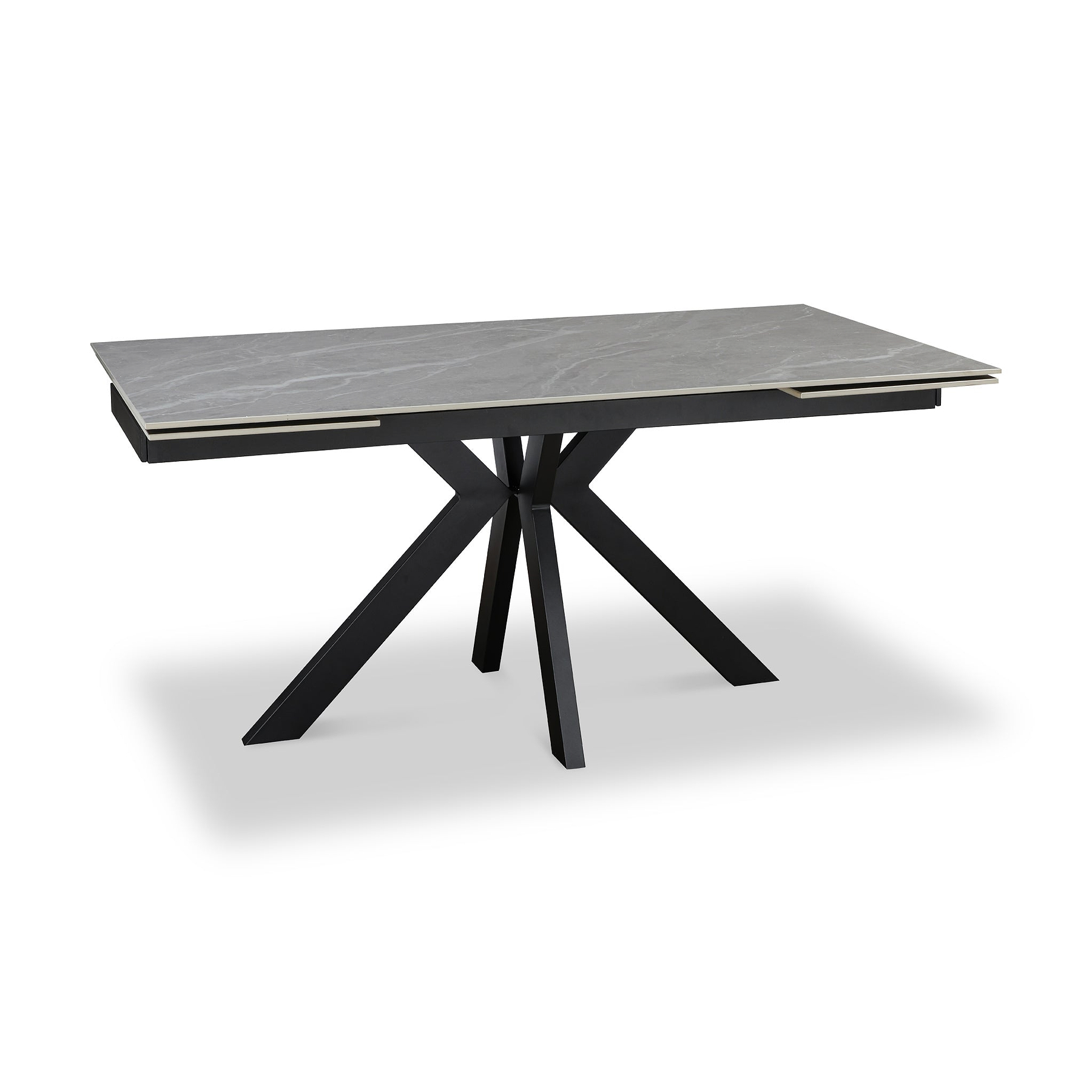 Spencer Ext Ceramic Dining Table Grey Matt from Roseland Furniture