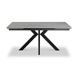 Spencer Ext Ceramic Dining Table Grey Matt from Roseland Furniture