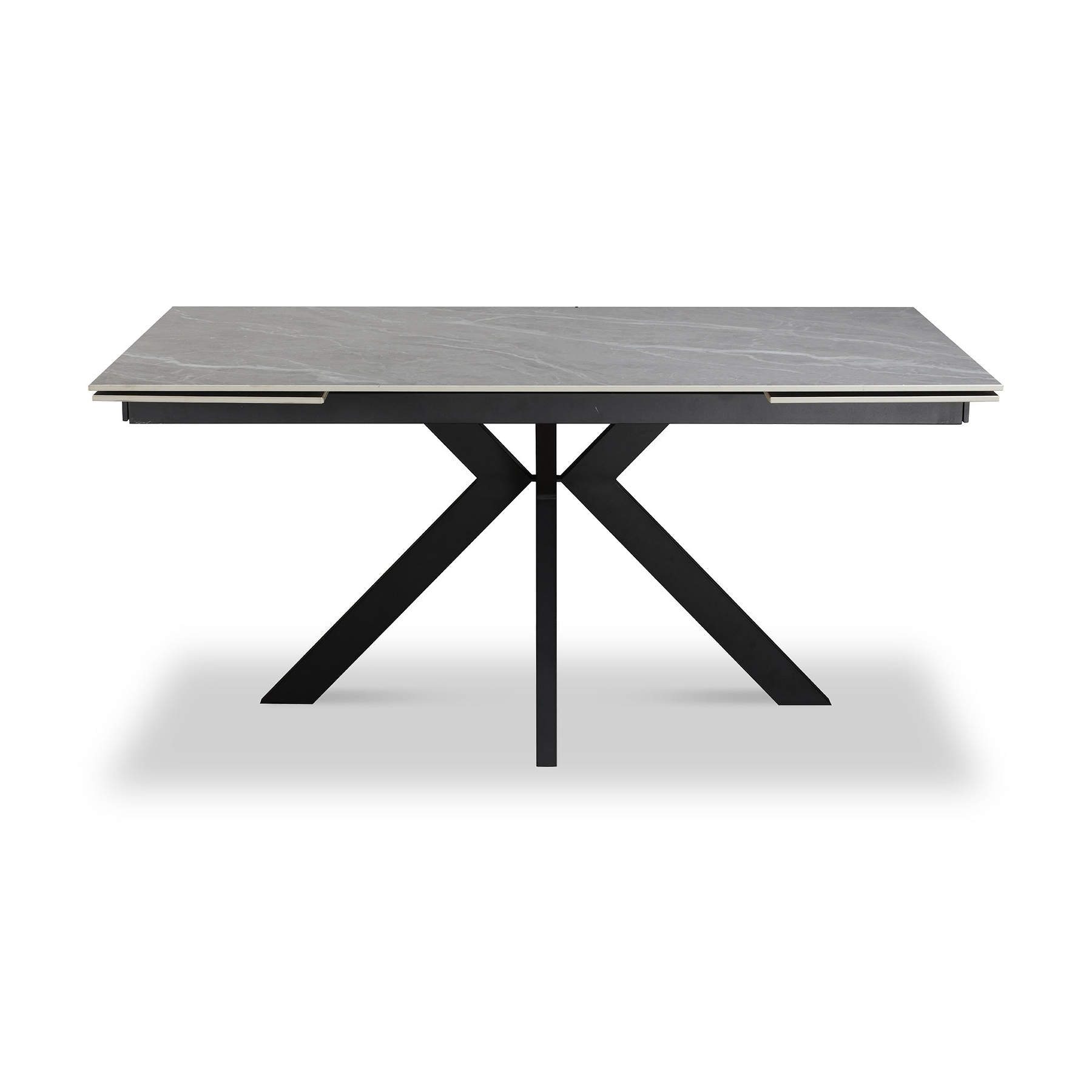 Spencer Ext Ceramic Dining Table Grey Matt from Roseland Furniture