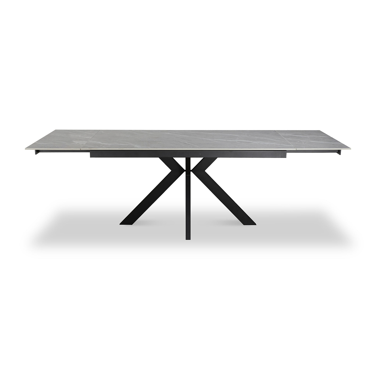 Spencer Ext Ceramic Dining Table Grey Matt from Roseland Furniture