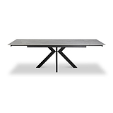 Spencer Ext Ceramic Dining Table Grey Matt from Roseland Furniture