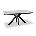 Spencer Ext Ceramic Dining Table Grey Gloss from Roseland Furniture