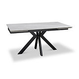 Spencer Ext Ceramic Dining Table Grey Gloss from Roseland Furniture