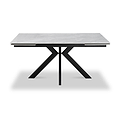 Spencer Ext Ceramic Dining Table Grey Gloss from Roseland Furniture