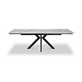 Spencer Ext Ceramic Dining Table Grey Gloss from Roseland Furniture