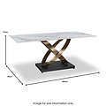 Brinsley Ceramic Dining Table from Roseland Furniture