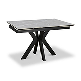 Boyston 120 180cm Ext Dining Table Grey Matt from Roseland Furniture