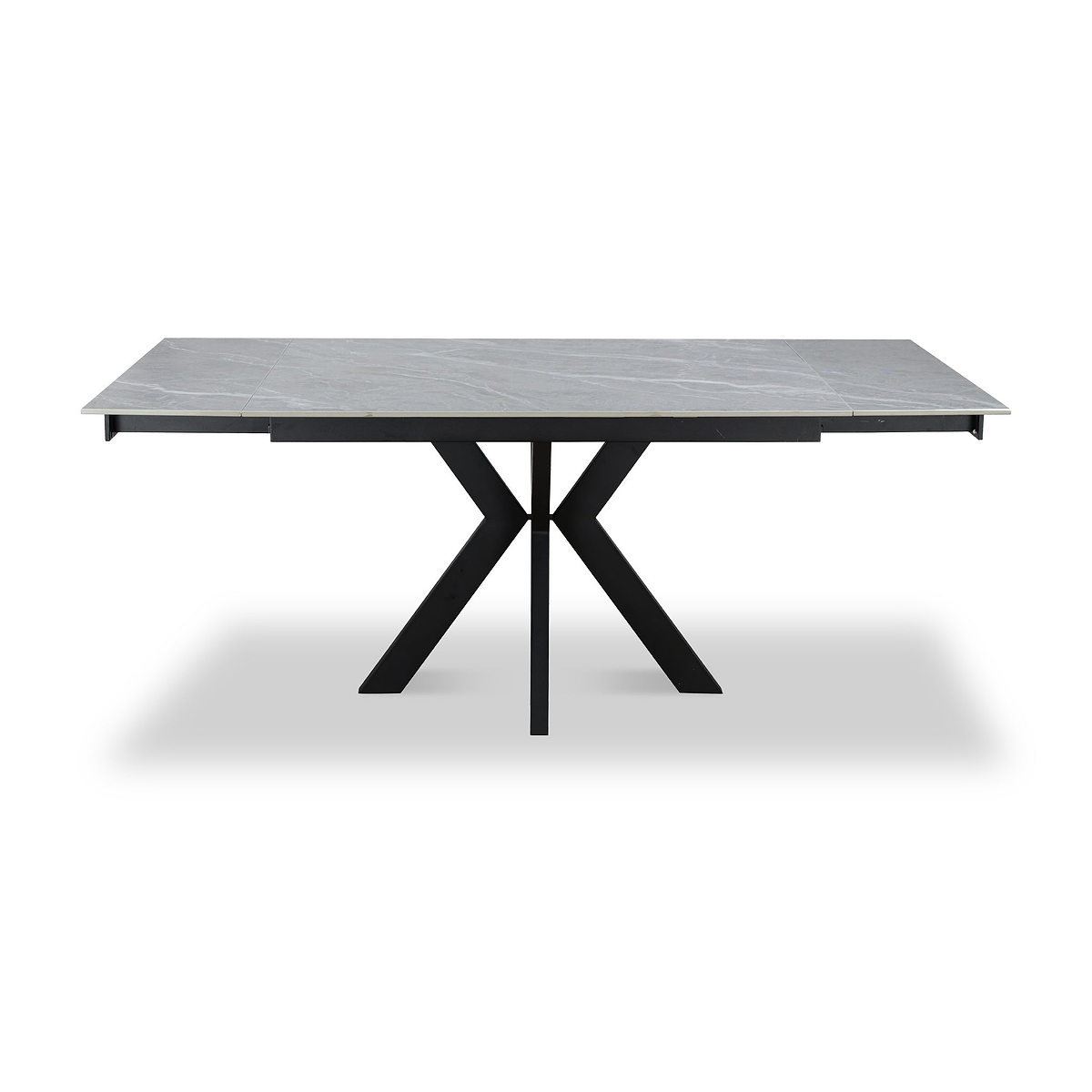 Boyston 120 180cm Ext Dining Table Grey Matt from Roseland Furniture