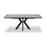 Boyston 120 180cm Ext Dining Table Grey Matt from Roseland Furniture