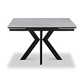 Boyston 120 180cm Ext Dining Table Grey Matt from Roseland Furniture