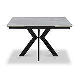 Boyston 120 180cm Ext Dining Table Grey Matt from Roseland Furniture