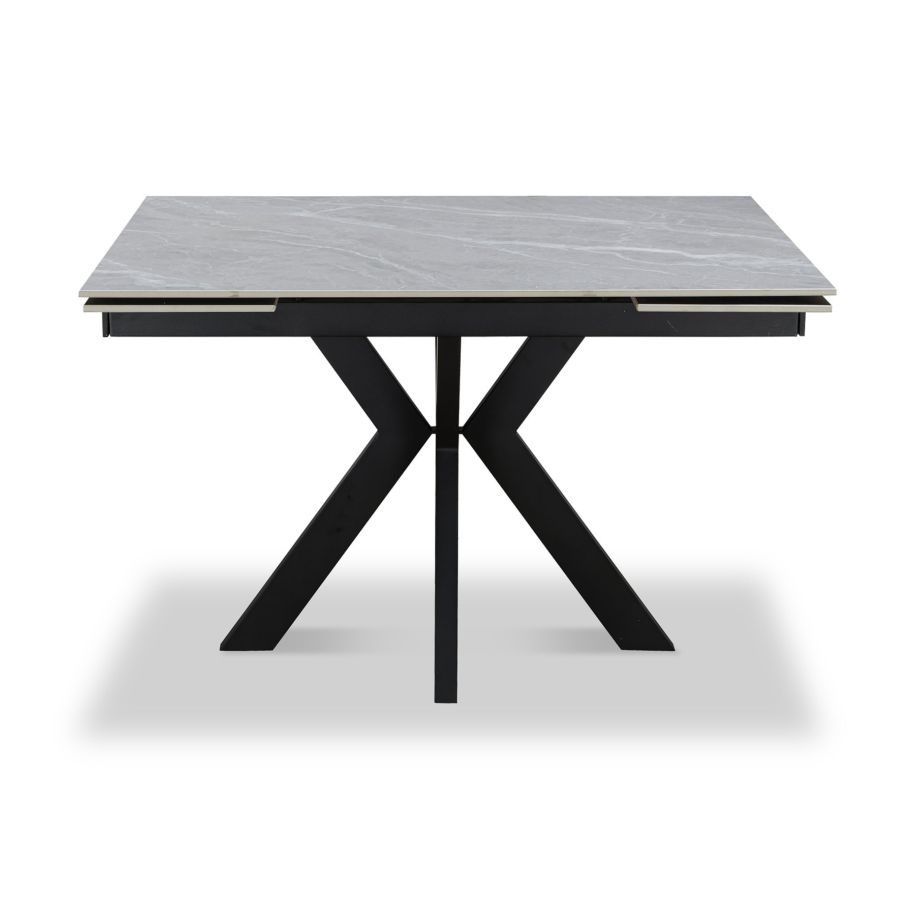 Boyston 120 180cm Ext Dining Table Grey Matt from Roseland Furniture
