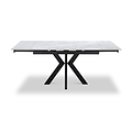 Boyston 120 180cm Ext Dining Table Grey Gloss from Roseland Furniture