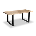 Zahra Acacia 180cm Dining Table U Leg from Roseland Furniture