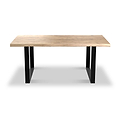 Zahra Acacia 180cm Dining Table U Leg from Roseland Furniture