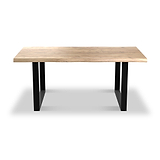 Zahra Acacia 180cm Dining Table U Leg from Roseland Furniture