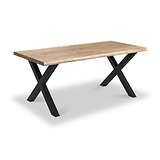 Petra Acacia 180cm Dining Table X Leg from Roseland Furniture