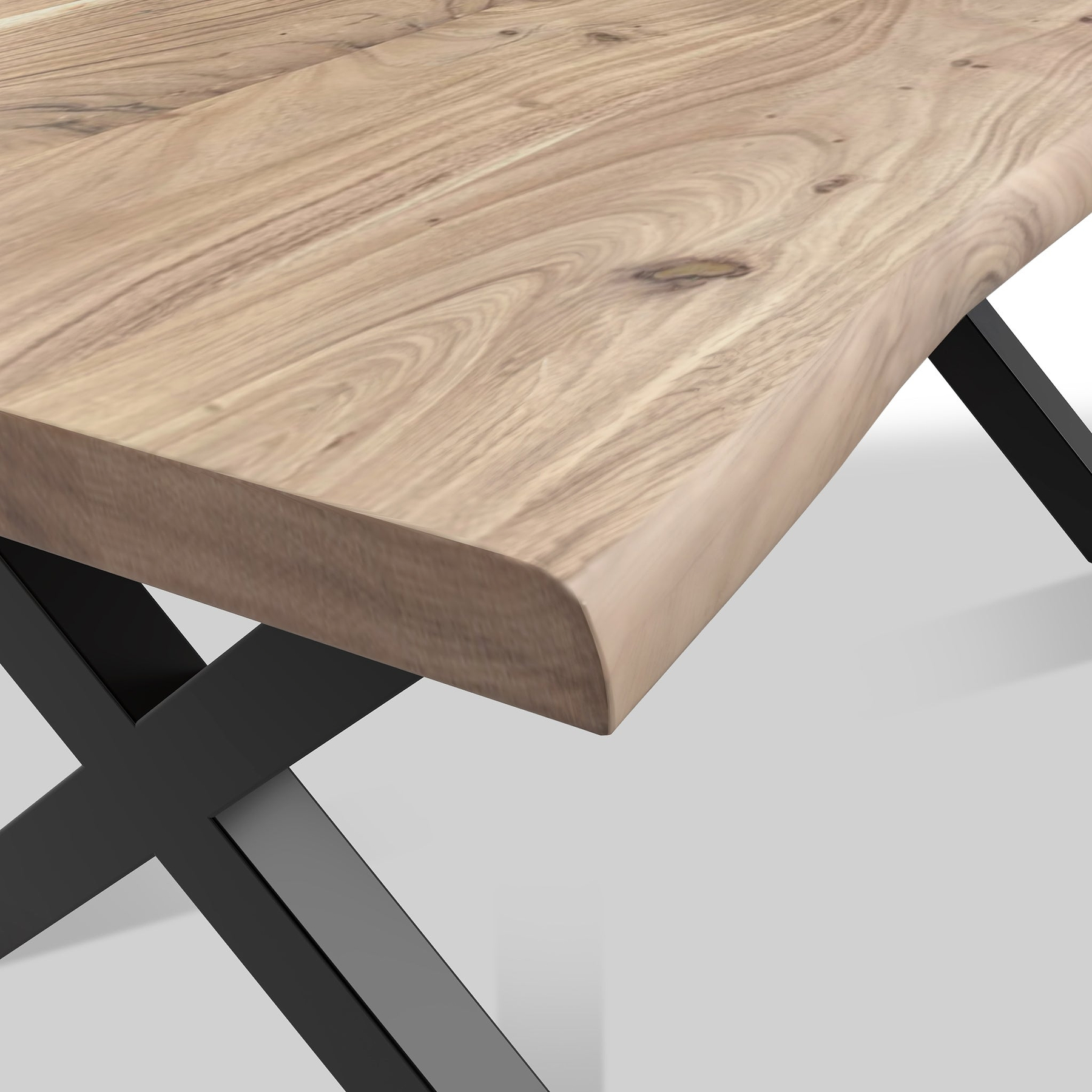 Petra Acacia 180cm Dining Table X Leg from Roseland Furniture