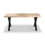 Petra Acacia 180cm Dining Table X Leg from Roseland Furniture