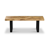 Abel Mango Wood Dining Bench U Leg from Roseland Furniture