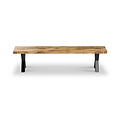 Tobiah Mango Wood Bench X Leg from Roseland Furniture