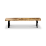 Tobiah Mango Wood Bench X Leg from Roseland Furniture