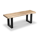 Zahra Acacia 180cm Dining Bench U Leg from Roseland Furniture