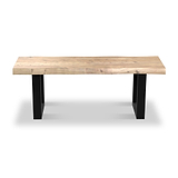 Zahra Acacia 180cm Dining Bench U Leg from Roseland Furniture