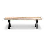 Petra Acacia 180cm Dining Bench X Leg from Roseland Furniture