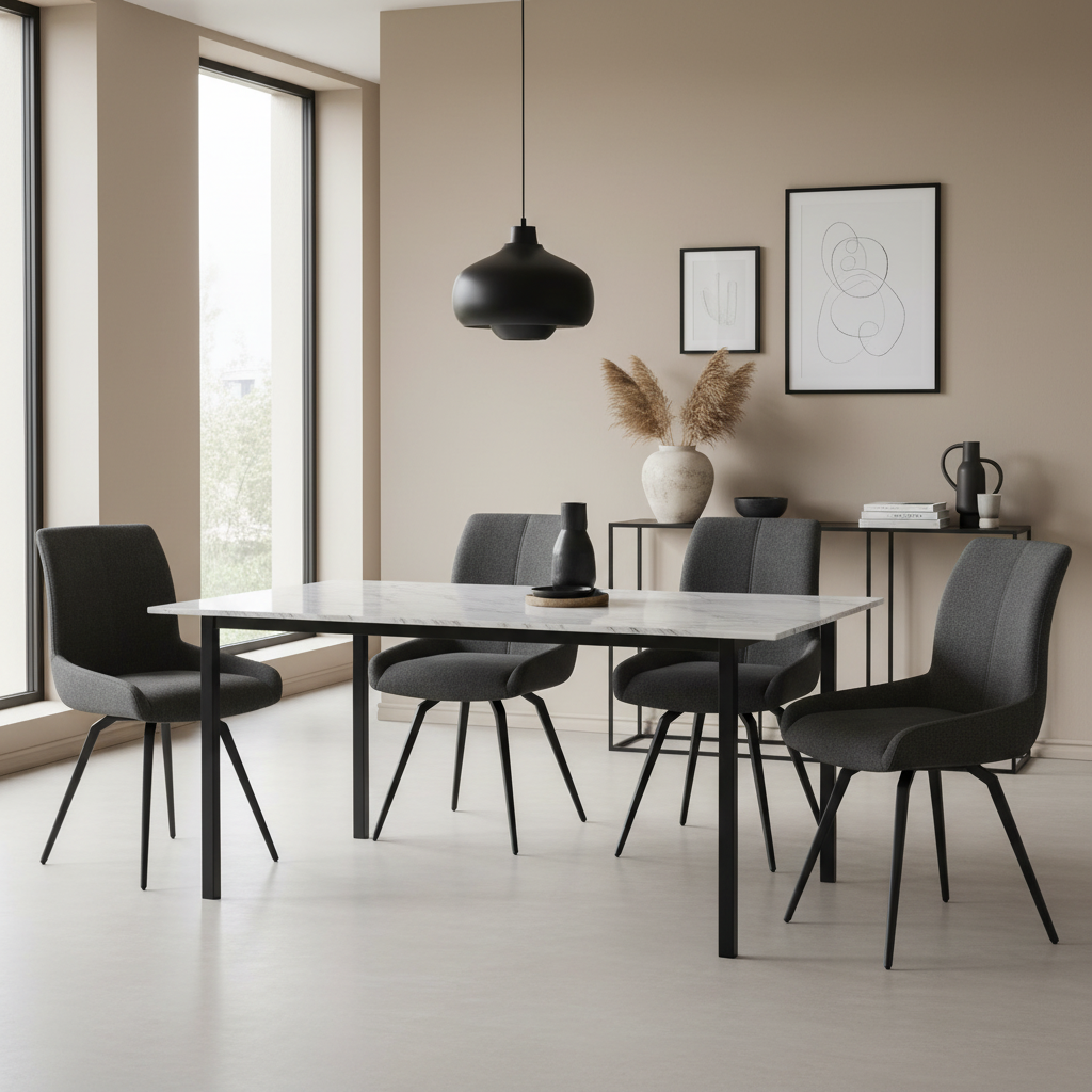 Trevi Grey Dining Chair from Roseland Furniture