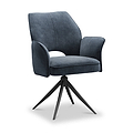 Arlo 360 Swivel Dining Chair Blue from Roseland Furniture
