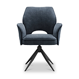Arlo 360 Swivel Dining Chair Blue from Roseland Furniture