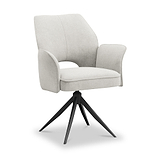Arlo 360 Swivel Dining Chair Cream from Roseland Furniture
