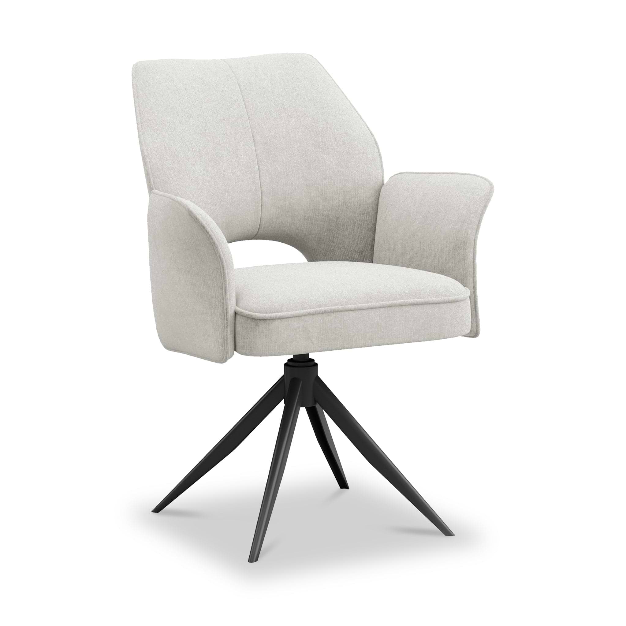 Arlo 360 Swivel Dining Chair Cream from Roseland Furniture