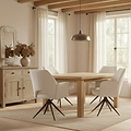 Arlo Cream 360 Swivel Dining Chair from Roseland Furniture