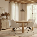 Arlo Cream 360 Swivel Dining Chair from Roseland Furniture
