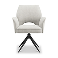 Arlo 360 Swivel Dining Chair Cream from Roseland Furniture