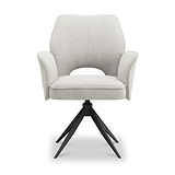 Arlo 360 Swivel Dining Chair Cream from Roseland Furniture