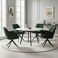 Arlo Green 360 Swivel Dining Chair from Roseland Furniture