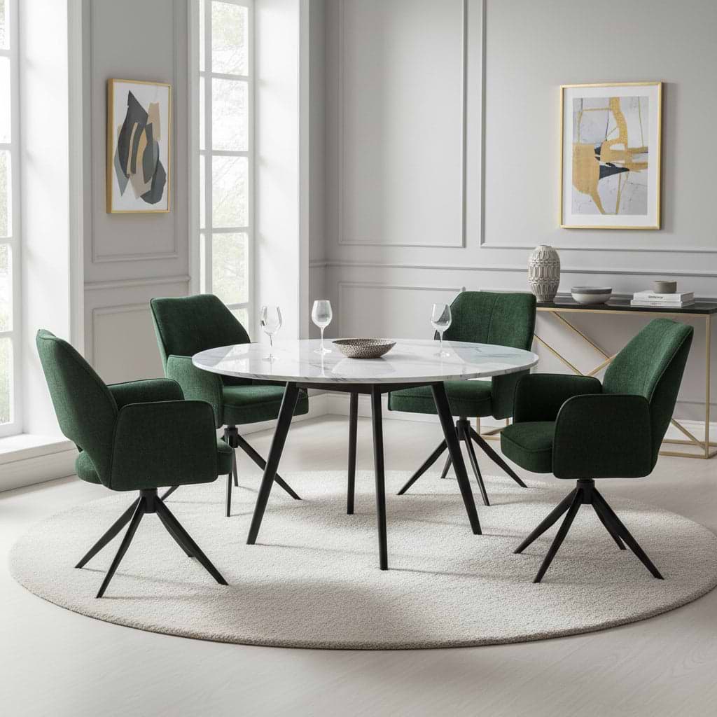 Arlo Green 360 Swivel Dining Chair from Roseland Furniture