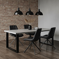 Calver Black Faux Leather Dining Chair from Roseland Furniture