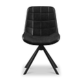 Calver Faux Leather Dining Chair Black from Roseland Furniture