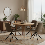 Calver Expresso Faux Leather Dining Chair from Roseland Furniture